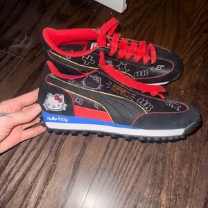 Puma Hello Kitty Sneakers - Black and Red